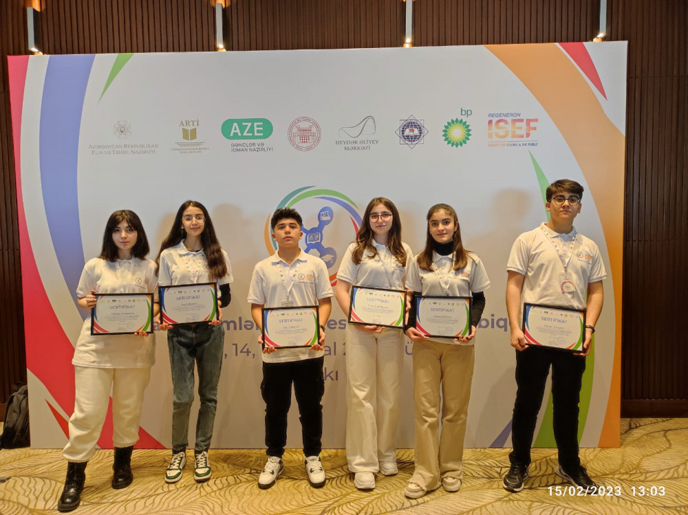 Naxçıvan məktəbliləri  “Sabahın alimləri”  XII  respublika  müsabiqəsində qalib olublar<font color=red> - FOTOLAR</font>