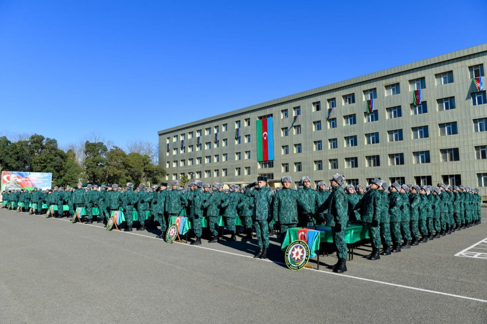 Dövlət Sərhəd Xidmətinin hərbi hissələrində gənc əsgərlərin andiçmə mərasimi keçirilib<font color=red> - FOTOLAR</font>