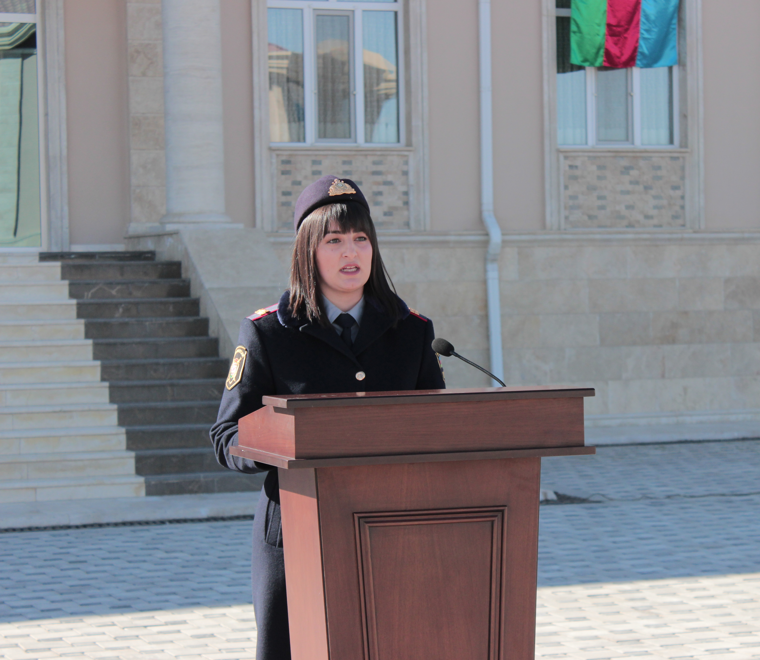 Naxçıvan DİN-in Orta İxtisas Polis Məktəbində andiçmə mərasimi keçirilib<font color=red> - FOTOLAR</font>