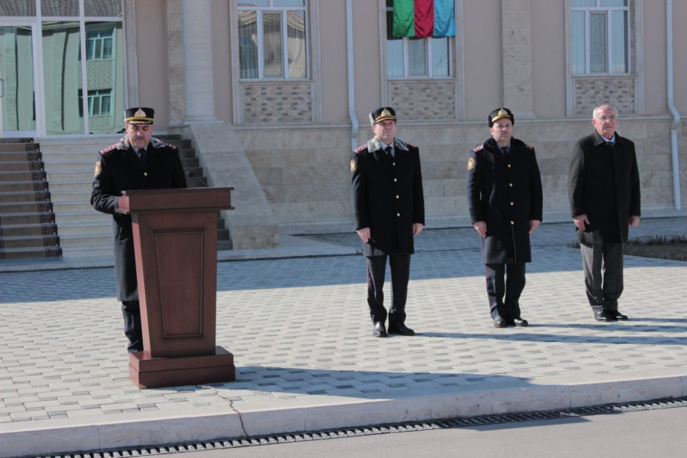 Naxçıvan DİN-in Orta İxtisas Polis Məktəbində andiçmə mərasimi keçirilib<font color=red> - FOTOLAR</font>