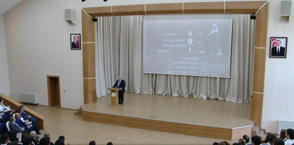 Ali təhsil ocaqlarında Xocalı soyqırımına həsr olunmuş tədbirlər keçirilib<font color=red> - FOTOLAR</font>