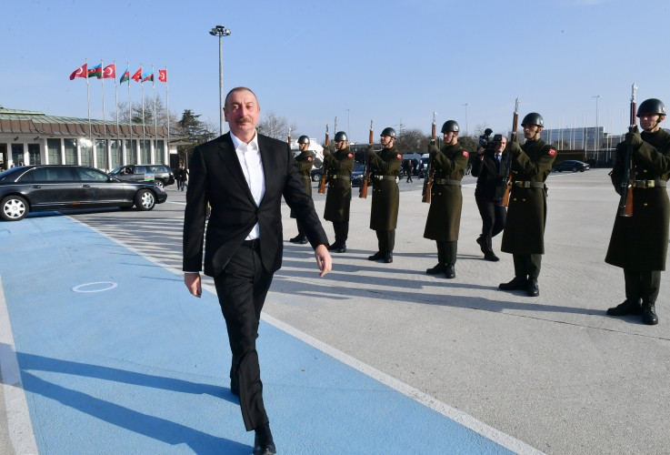 Prezident İlham Əliyevin Türkiyəyə işgüzar səfəri başa çatıb<font color=red> - FOTOLAR</font>