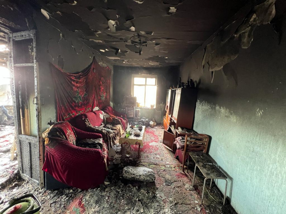 Şərurda yanğın olub<font color=red> - FOTOLAR</font>