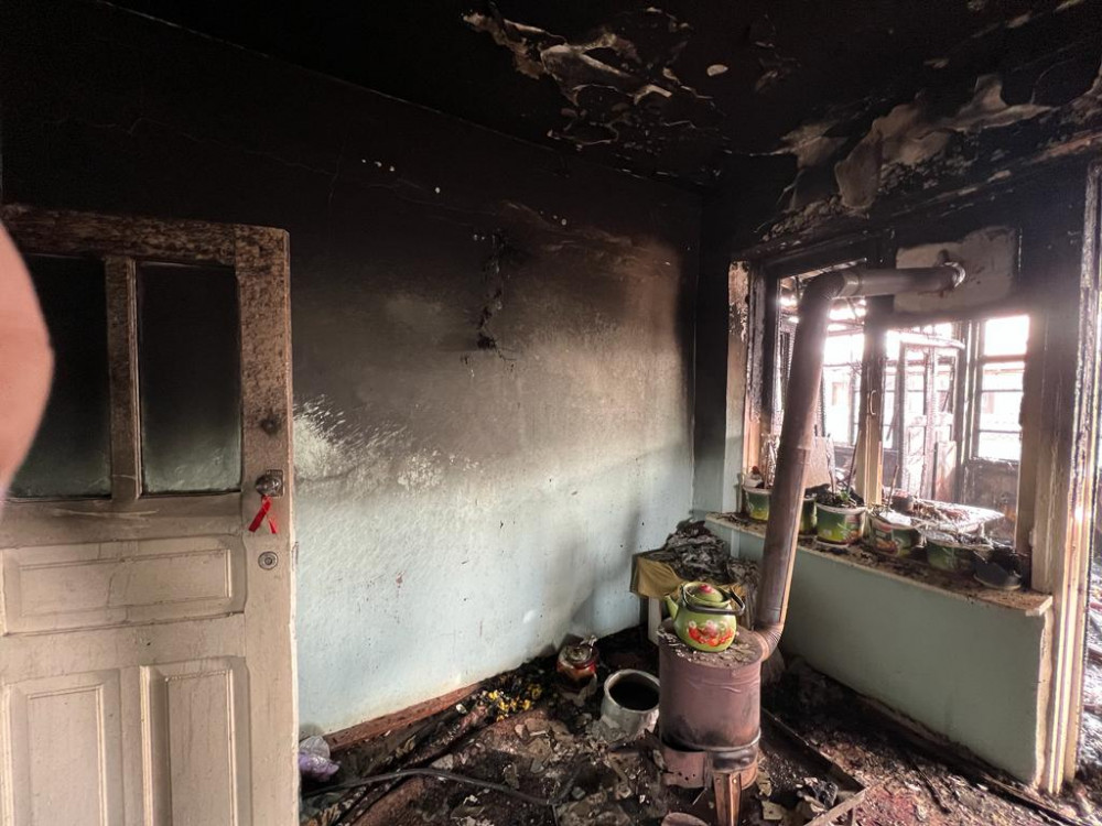 Şərurda yanğın olub<font color=red> - FOTOLAR</font>