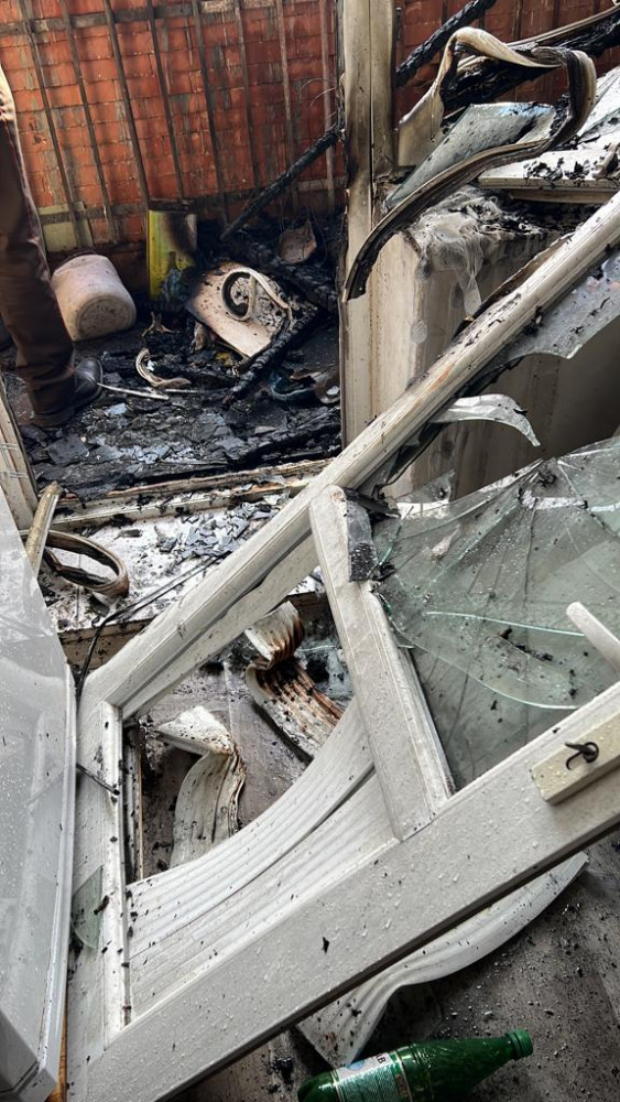 Şərurda yanğın olub<font color=red> - FOTOLAR</font>