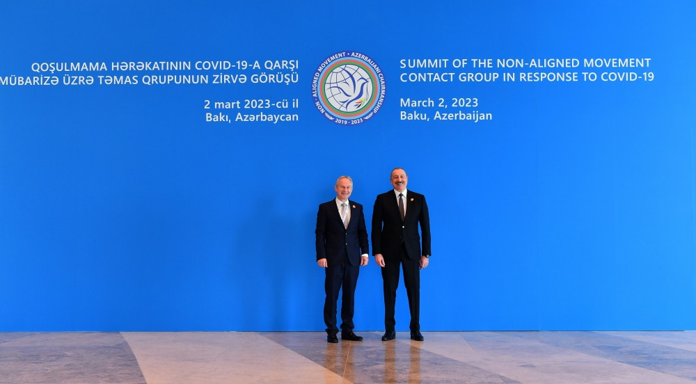 Bakıda Qoşulmama Hərəkatının COVID-19-a qarşı mübarizə üzrə Təmas Qrupunun Zirvə görüşü işə başlayıb<font color='red'> - YENİLƏNİB 4</font><font color=red> - FOTOLAR</font>