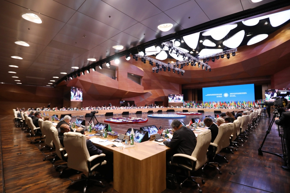 Bakıda Qoşulmama Hərəkatının COVID-19-a qarşı mübarizə üzrə Təmas Qrupunun Zirvə görüşü işə başlayıb<font color='red'> - YENİLƏNİB 4</font><font color=red> - FOTOLAR</font>