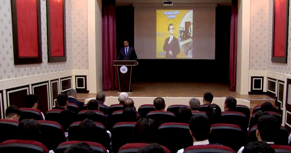 NDU-da “Bir gün tələbə” layihəsinin növbəti tədbiri keçirilib<font color=red> - FOTOLAR</font>