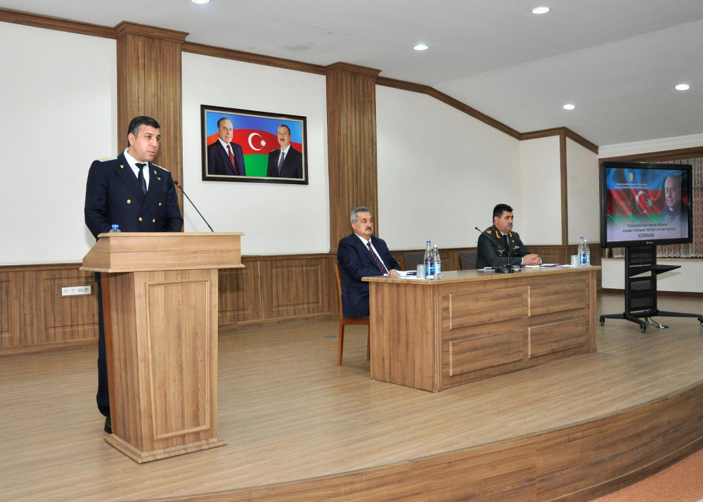 Naxçıvan Prokurorluğunda Heydər Əliyevin 100 illik yubileyinə həsr olunmuş konfrans keçirilib<font color=red> - FOTOLAR</font>