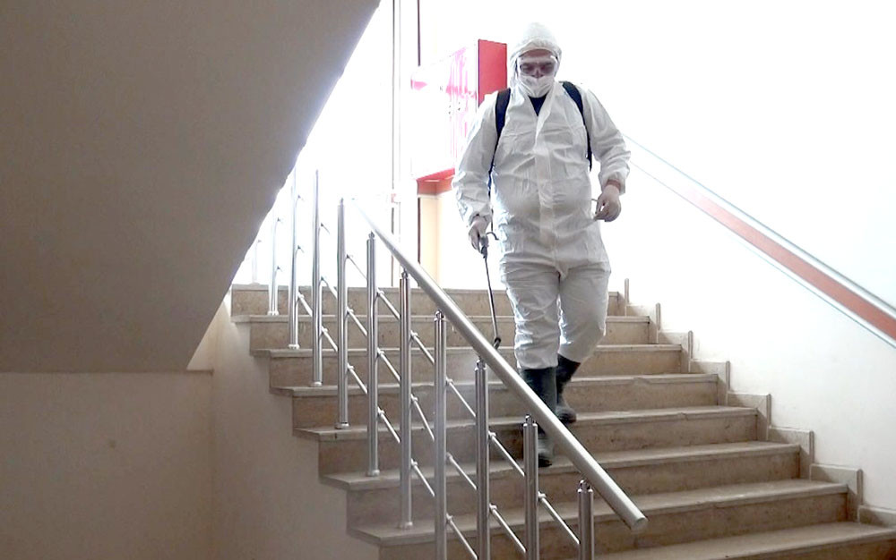 Babək rayon məktəbləri dezinfeksiya olunub<font color=red> - FOTOLAR</font>