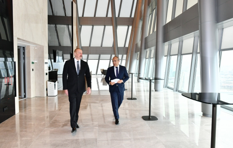 Prezident İlham Əliyev Əmlak Məsələləri Dövlət Xidmətinin yeni inzibati binasının açılışında iştirak edib<font color=red> - FOTOLAR</font>