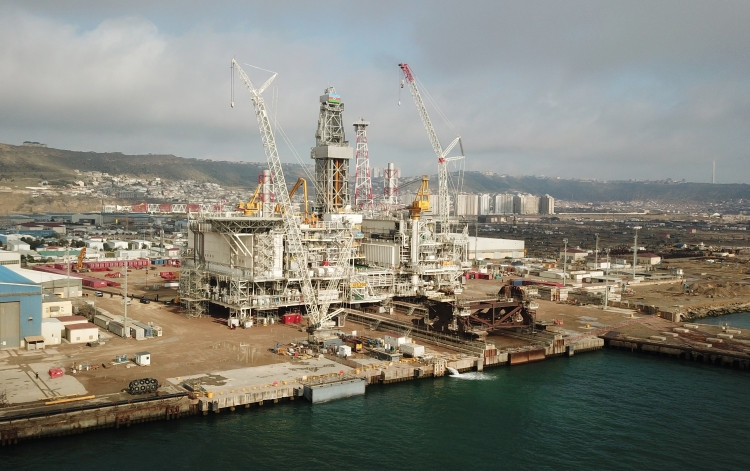 Prezident İlham Əliyev “Azəri-Mərkəzi-Şərqi” platformasının üst modullarının dənizə rəmzi yola salınması mərasimində iştirak edib<font color='red'> - YENİLƏNİB</font><font color=red> - FOTOLAR</font>