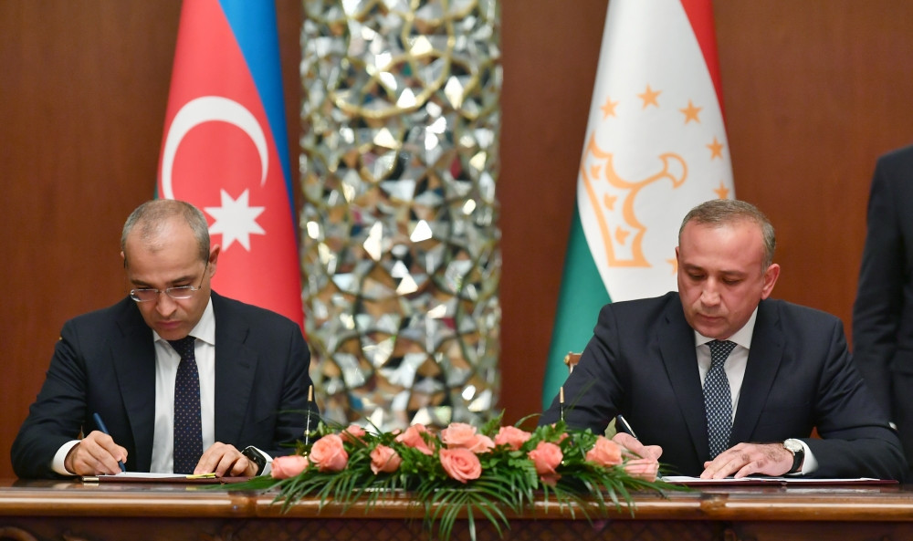 Azərbaycan-Tacikistan sənədləri imzalanıb<font color='red'> - YENİLƏNİB</font><font color=red> - FOTOLAR</font>