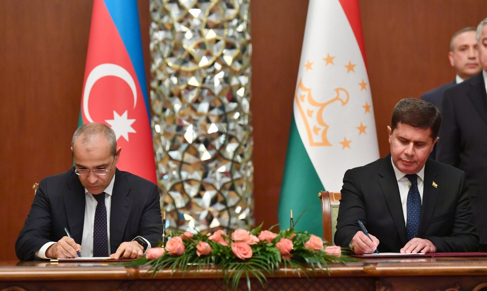 Azərbaycan-Tacikistan sənədləri imzalanıb<font color='red'> - YENİLƏNİB</font><font color=red> - FOTOLAR</font>