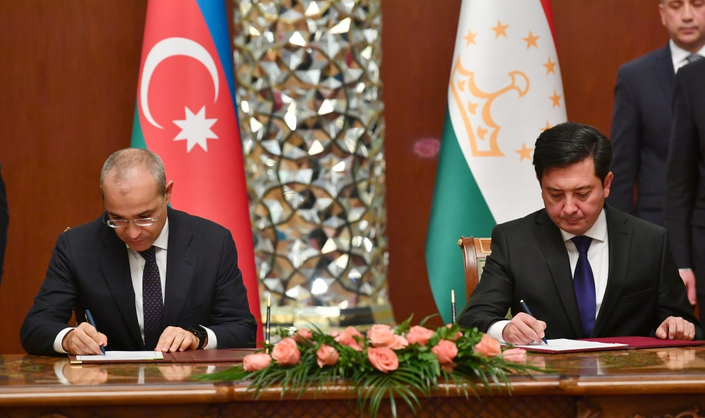 Azərbaycan-Tacikistan sənədləri imzalanıb<font color='red'> - YENİLƏNİB</font><font color=red> - FOTOLAR</font>