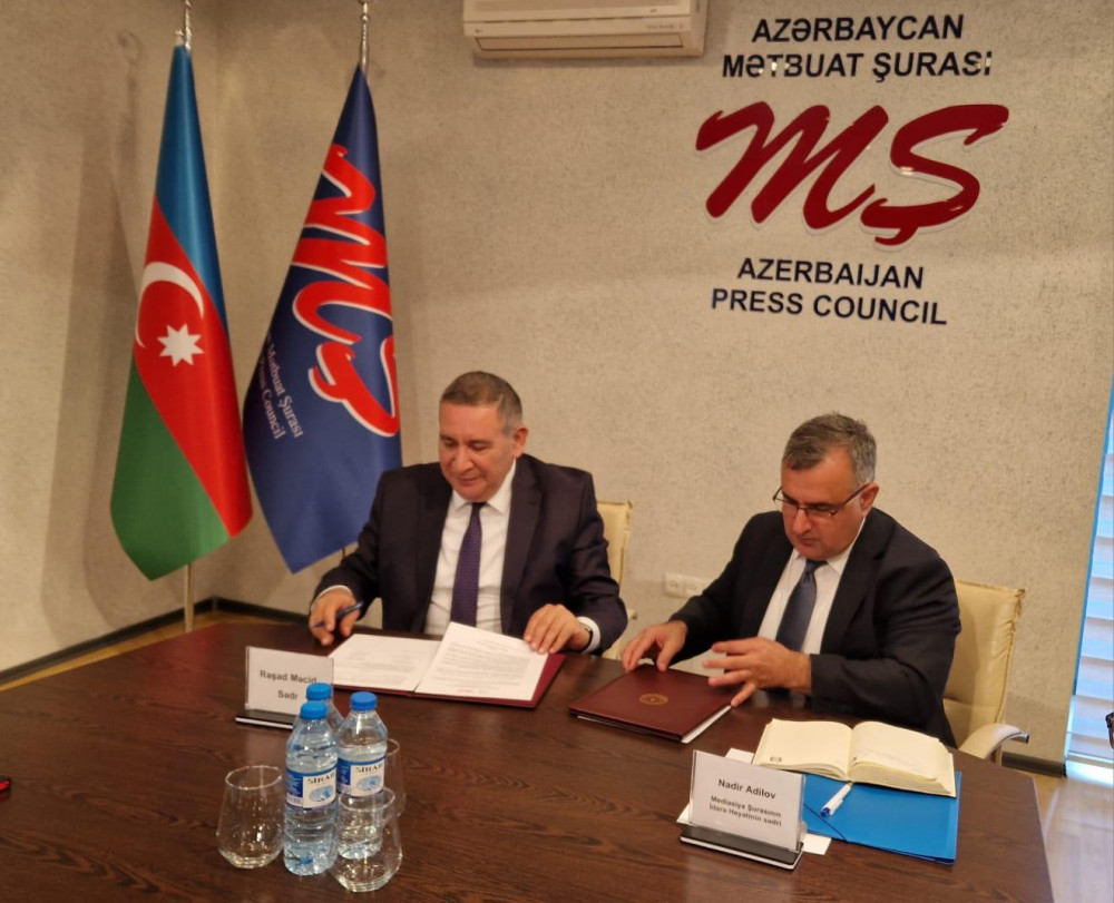 Mətbuat Şurası ilə Mediasiya Şurası arasında Anlaşma Memorandumu imzalanıb<font color=red> - FOTOLAR</font>