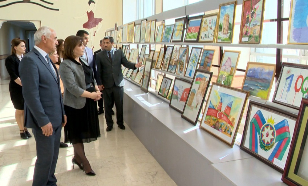"Vətənim Azərbaycan” mövzusunda rəsm müsabiqəsi keçirilib<font color=red> - FOTOLAR</font>