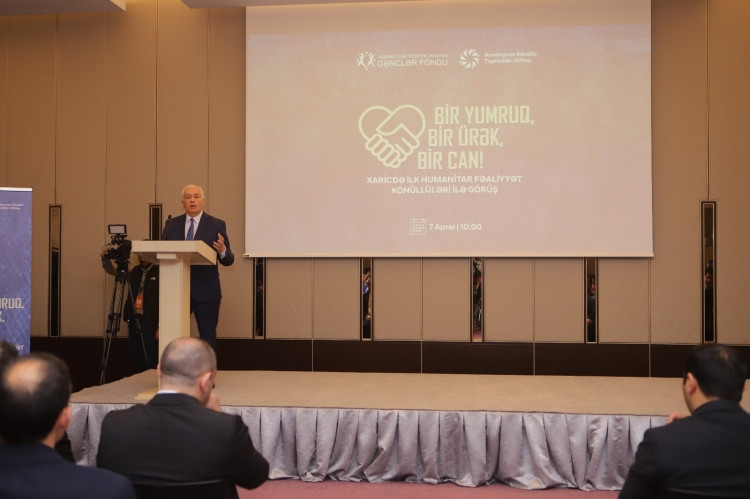 Türkiyəyə yardıma gedən Azərbaycan könüllüləri ilə görüş olub<font color=red> - FOTOLAR</font>