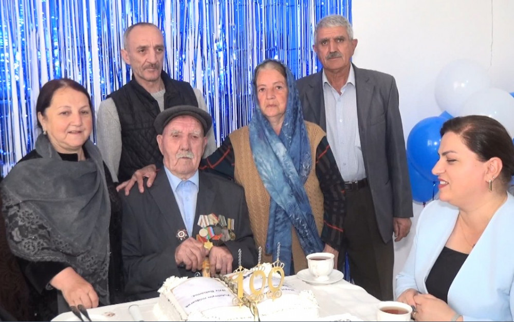 Culfa rayonunda İkinci Dünya Müharibəsi iştirakçısının 100 illiyi qeyd olunub<font color=red> - FOTOLAR</font>