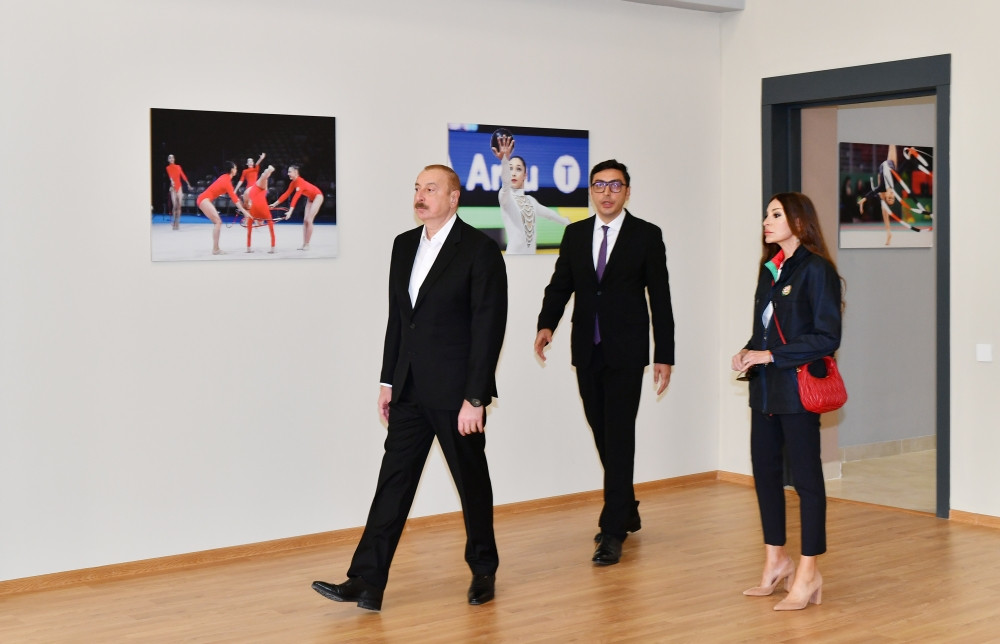Prezident İlham Əliyev və birinci xanım Mehriban Əliyeva Neftçala Olimpiya İdman Kompleksinin açılışında iştirak ediblər<font color='red'> - YENİLƏNİB</font><font color=red> - FOTOLAR</font>