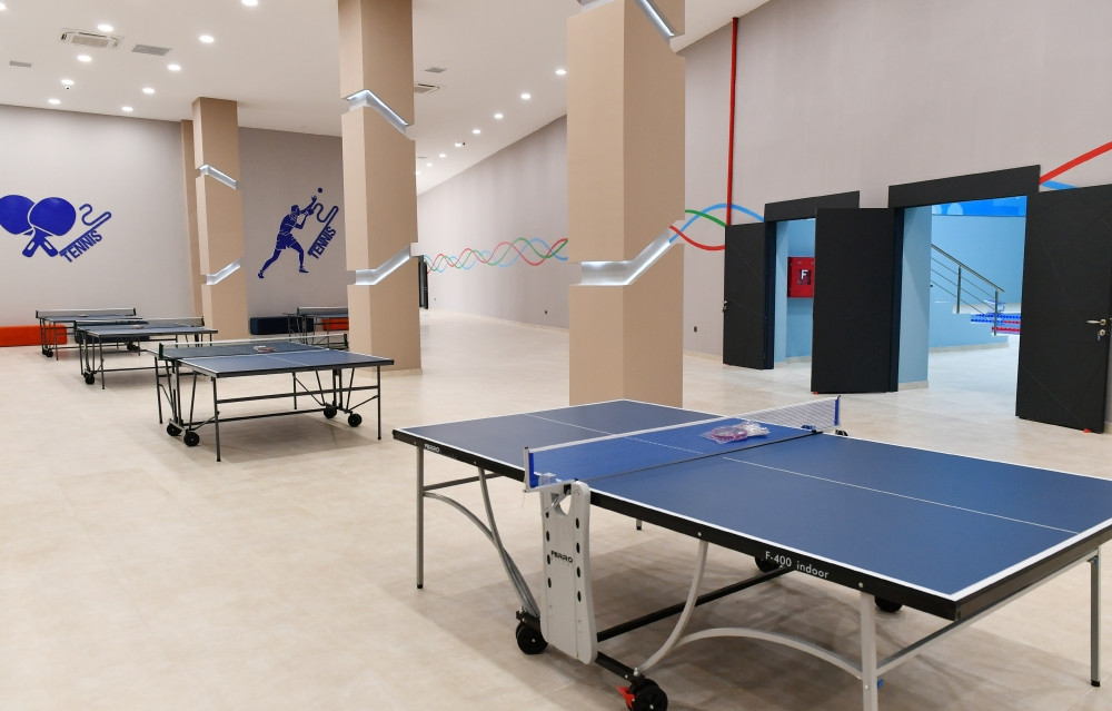 Prezident İlham Əliyev və birinci xanım Mehriban Əliyeva Neftçala Olimpiya İdman Kompleksinin açılışında iştirak ediblər<font color='red'> - YENİLƏNİB</font><font color=red> - FOTOLAR</font>