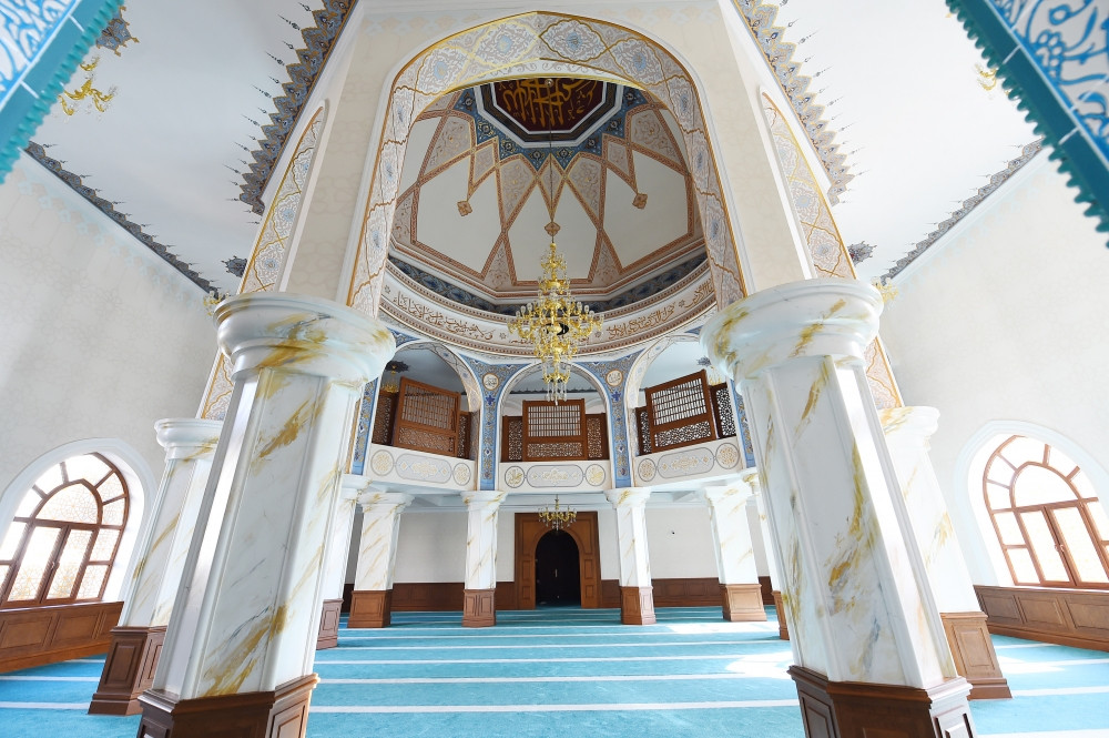 Prezident İlham Əliyev və birinci xanım Mehriban Əliyeva Nərimanov rayonunda “Cümə” məscidinin açılışında iştirak ediblər <font color='red'> - YENİLƏNİB</font><font color=red> - FOTOLAR</font>