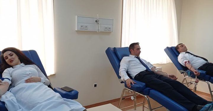 Naxçıvanda prokurorluq əməkdaşları tərəfindən qanvermə aksiyası keçirilib<font color=red> - FOTOLAR</font>