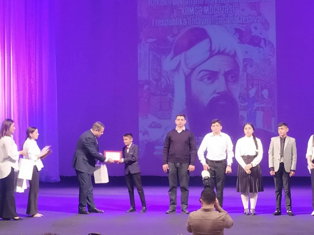 Naxçıvanlı şagird türkdilli dövlətlərin məktəbliləri arasında keçirilən festivalda I yerə layiq görülüb<font color=red> - FOTOLAR</font>