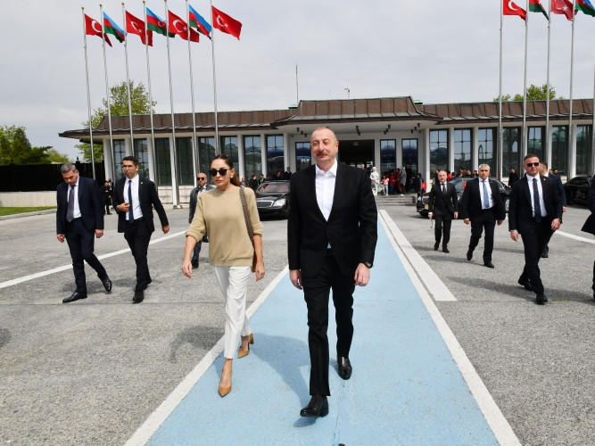 Azərbaycan Prezidenti İlham Əliyevin Türkiyəyə işgüzar səfəri başa çatıb<font color=red> - FOTOLAR</font>