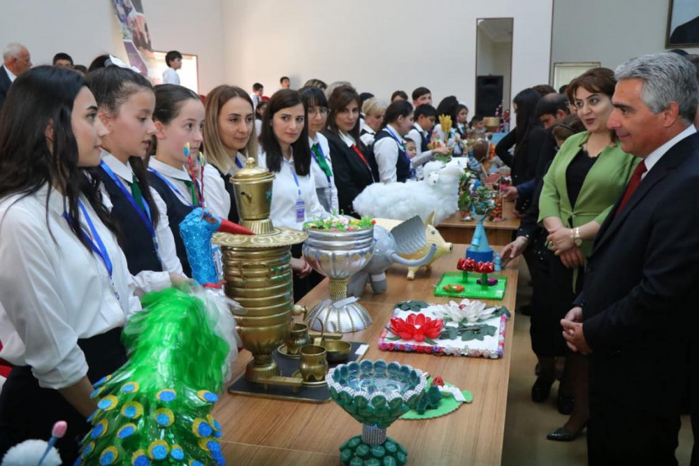 Şagirdlər arasında "Robot qol”-“Leqo Sumo 2023” və “Tullantıdan sənətə” müsabiqələri keçirilib<font color=red> - FOTOLAR</font>