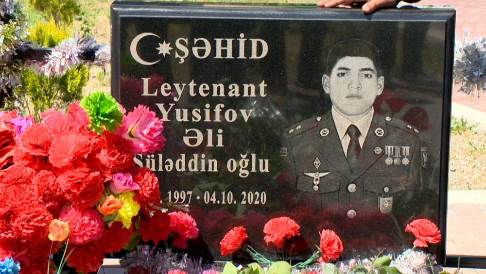 Şəhid leytenant Əli Yusifovun xatirəsi anılıb<font color=red> - FOTOLAR</font>
