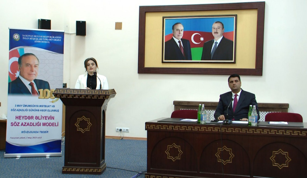 Naxçıvanda Beynəlxalq Mətbuat və Söz Azadlığı Günü qeyd edilib<font color=red> - FOTOLAR</font>