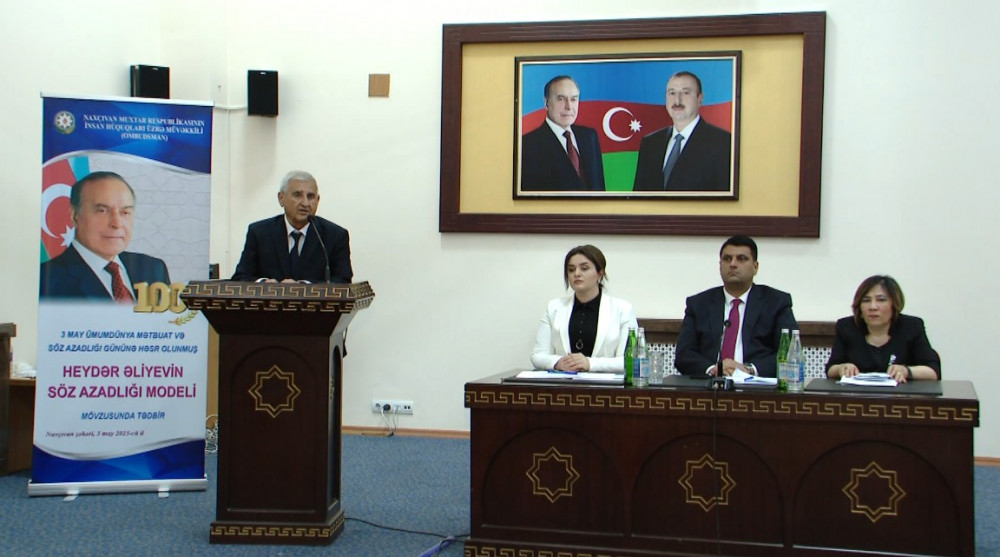 Naxçıvanda Beynəlxalq Mətbuat və Söz Azadlığı Günü qeyd edilib<font color=red> - FOTOLAR</font>