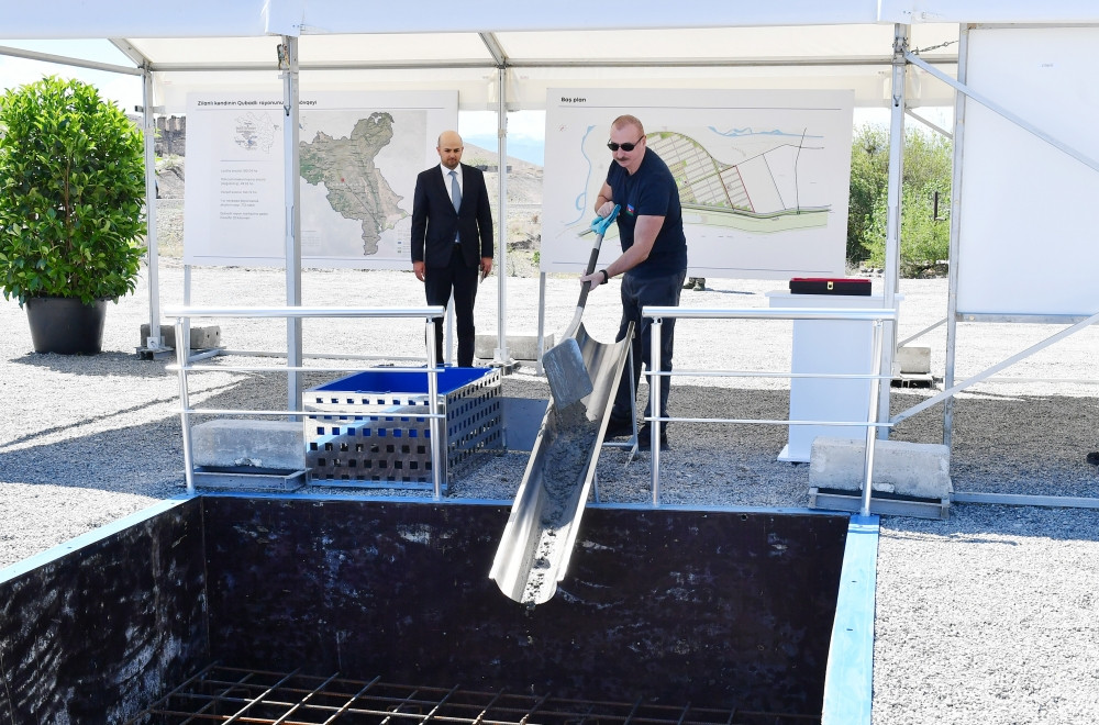 Qubadlı rayonunun Zilanlı kəndində birinci mərhələdə 159 ev tikiləcək<font color=red> - FOTOLAR</font>