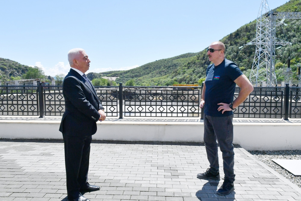 “Azərenerji” ASC-nin Zəngilanda “Sarıqışlaq” Su Elektrik Stansiyasında tikinti işlərinin gedişi ilə tanışlıq<font color=red> - FOTOLAR</font>