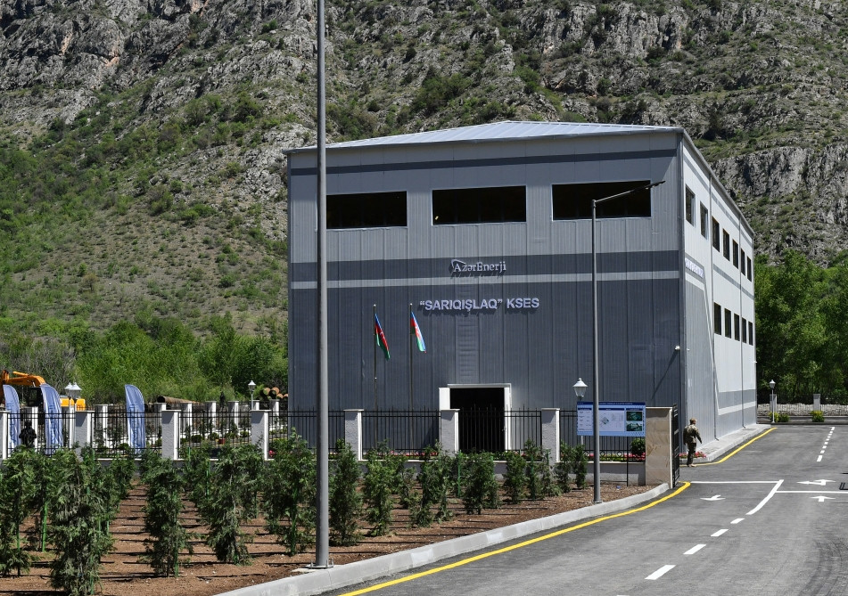 “Azərenerji” ASC-nin Zəngilanda “Sarıqışlaq” Su Elektrik Stansiyasında tikinti işlərinin gedişi ilə tanışlıq<font color=red> - FOTOLAR</font>