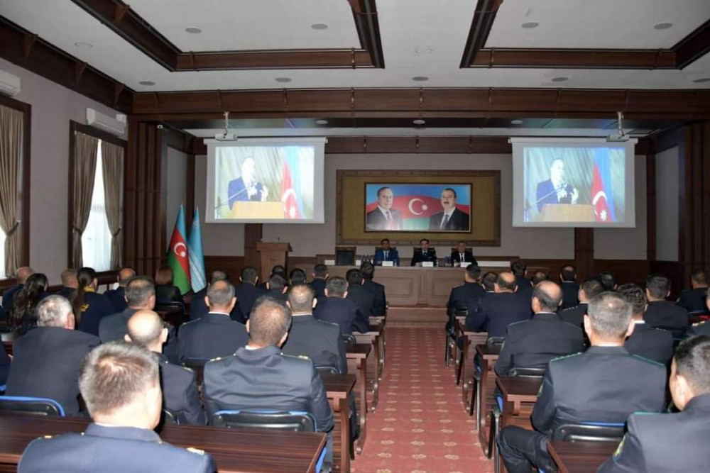 Naxçıvan Baş Gömrük İdarəsində Heydər Əliyevin 100 illiyi münasibətilə tədbir keçirilib<font color=red> - FOTOLAR</font>