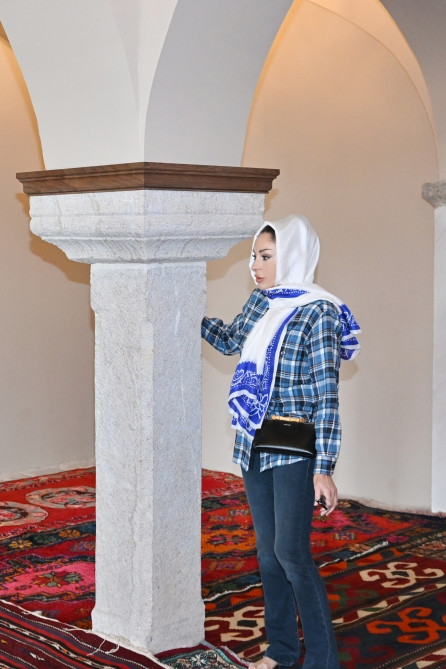 Prezidenti İlham Əliyev və birinci xanım Mehriban Əliyeva Şuşada Mehmandarovların malikanə kompleksinin açılışında iştirak ediblər<font color=red> - FOTOLAR</font>