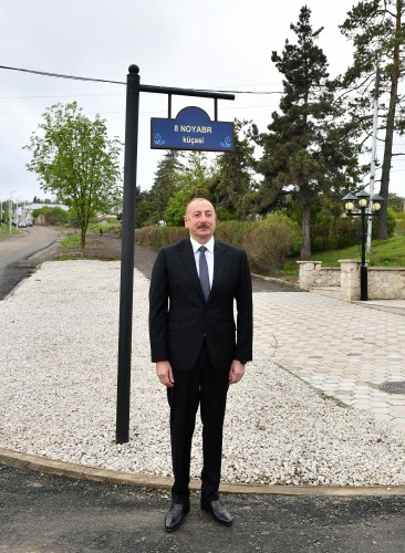 Şuşada Heydər Əliyev və 8 Noyabr küçələrinin kəsişməsində lövhələrin açılışı olub<font color='red'> - YENİLƏNİB</font><font color=red> - FOTOLAR</font>