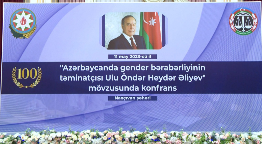 Naxçıvanda “Azərbaycanda gender bərabərliyinin təminatçısı ulu öndər Heydər Əliyev” mövzusunda konfrans keçirilib<font color=red> - FOTOLAR</font>