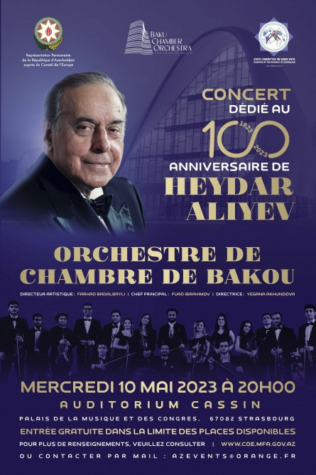 Ümummilli Lider Heydər Əliyevin anadan olmasının 100 illiyi münasibətilə Strasburqda konsert təşkil edilib<font color=red> - FOTOLAR</font>