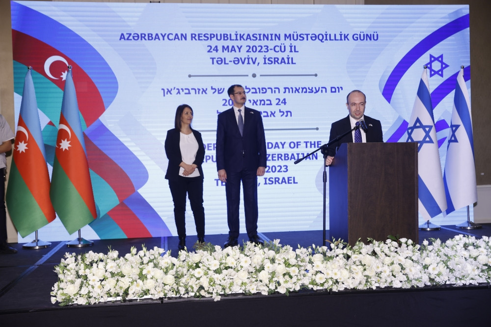 İsraildəki səfirliyimiz Müstəqillik Günü münasibətilə ilk rəsmi tədbir təşkil edib<font color=red> - FOTOLAR</font>