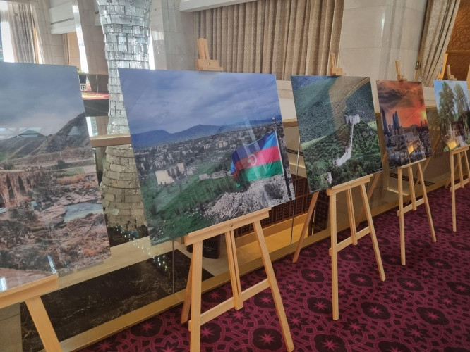 “İki qardaş ölkə arasındakı müttəfiqlik Şuşa bəyannaməsi ilə öz təsdiqini tapıb” – Fuad Oktay<font color=red> - FOTOLAR</font>