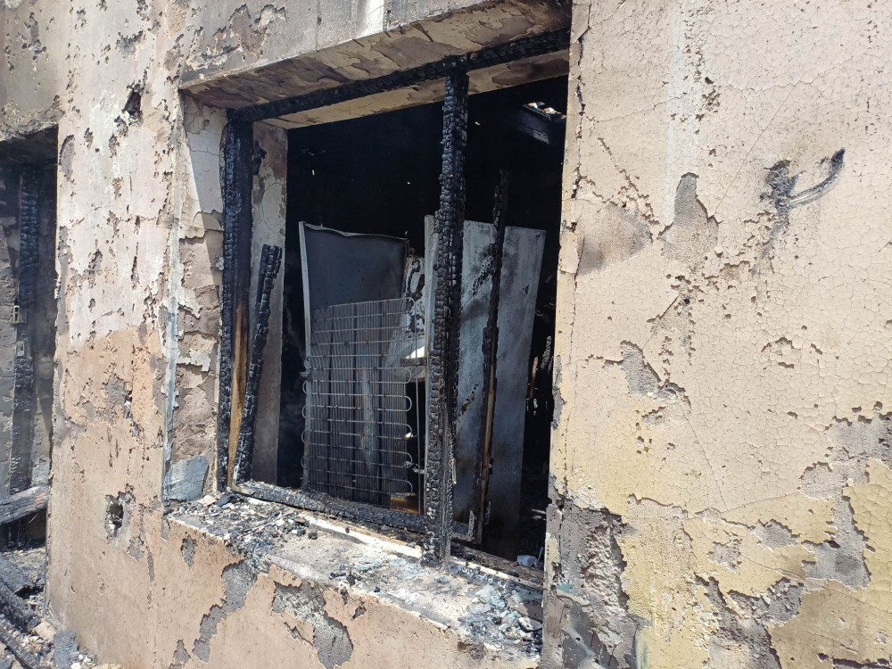 Naxçıvan şəhəri Əliabad qəsəbəsində fərdi yaşayış evi yanıb<font color=red> - FOTOLAR</font>