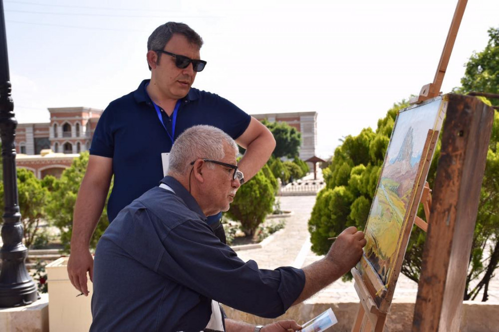 "Naxçıvan Bəşəriyyətin Beşiyi" VI Beynəlxalq Rəsm Festivalından<font color='red'> - FOTOREPORTAJ</font><font color=red> - FOTOLAR</font>
