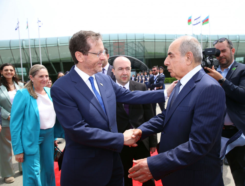 İsrail Prezidenti İsxak Hersoqun Azərbaycana rəsmi səfəri başa çatıb<font color=red> - FOTOLAR</font>