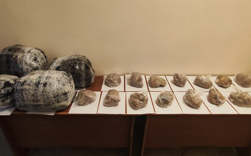 İrandan Naxçıvana 31 kq narkotik keçirilməsinin qarşısı alınıb<font color=red> - FOTOLAR</font>