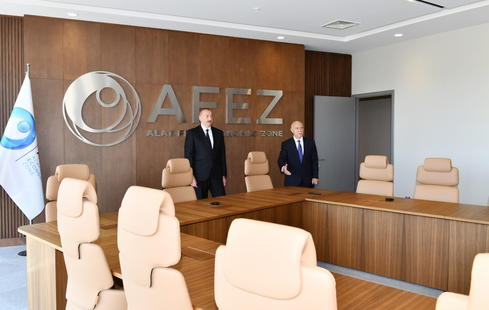  Prezident İlham Əliyev Ələt Azad İqtisadi Zonasının birinci mərhələsinin açılış mərasimində iştirak edib<font color=red> - FOTOLAR</font>