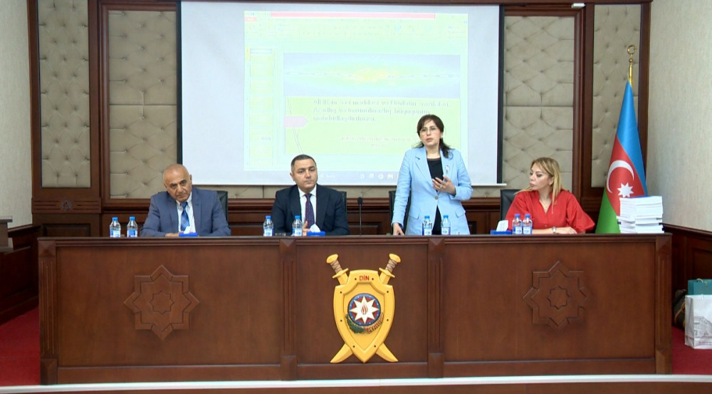 Naxçıvan Muxtar Respublikası Daxili İşlər Nazirliyinin əməkdaşları təlimdə iştirak edib<font color=red> - FOTOLAR</font>