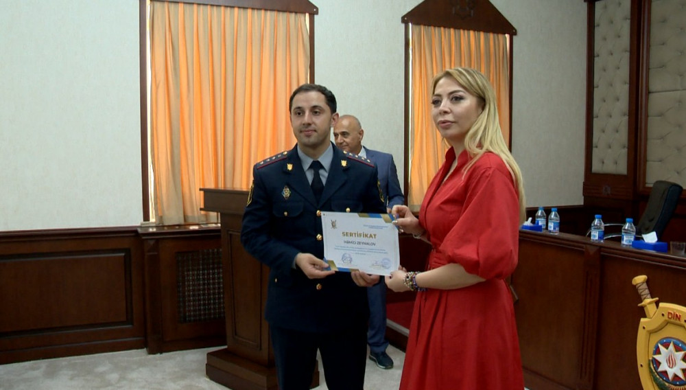 Naxçıvan Muxtar Respublikası Daxili İşlər Nazirliyinin əməkdaşları təlimdə iştirak edib<font color=red> - FOTOLAR</font>